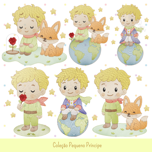 Matrizes de Bordados - Coleção Pequeno Príncipe