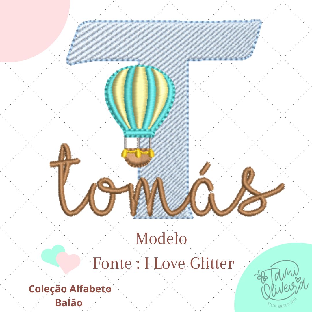 Matrizes de Bordado  - Alfabeto Balão