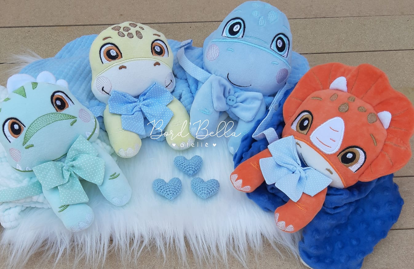 Matrizes de Bordado - Naninhas Dino