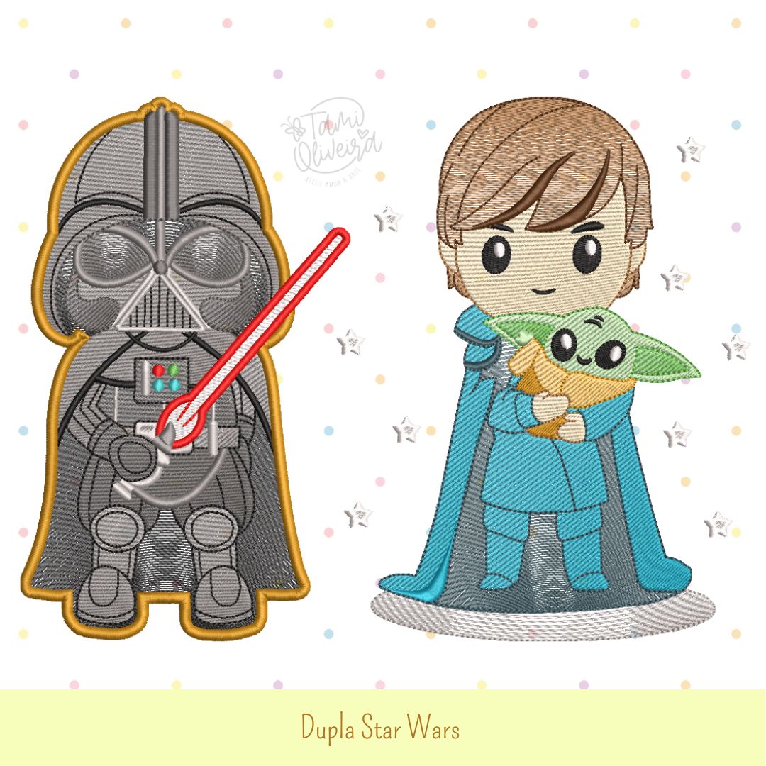 Matrizes de Bordado - Dupla Star Wars