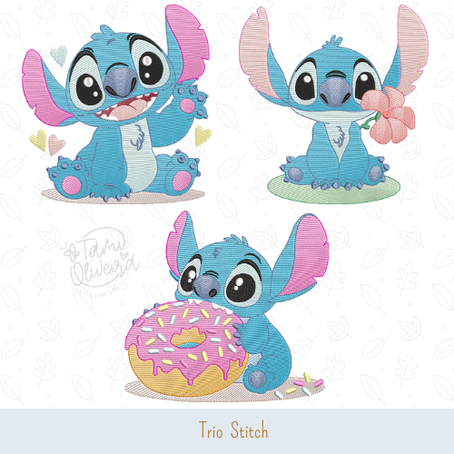 Matrizes de Bordado - Trio Stitch