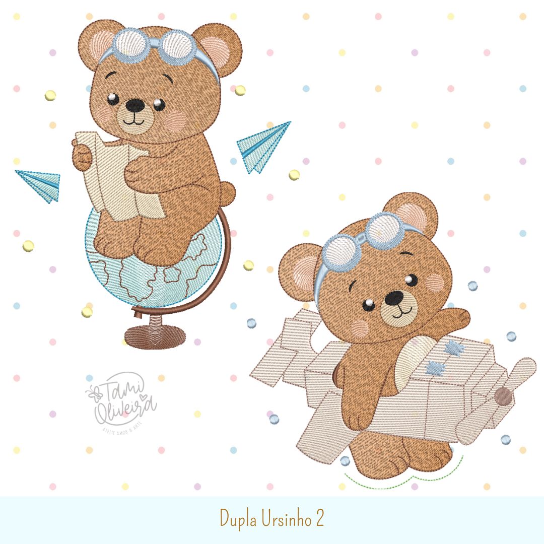 Matrizes de Bordados - Dupla Ursinhos 2