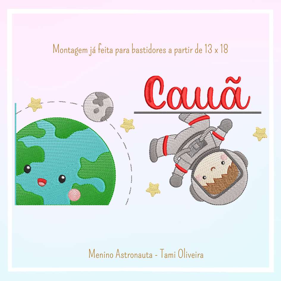Matrizes de Bordado - Menino Astronauta