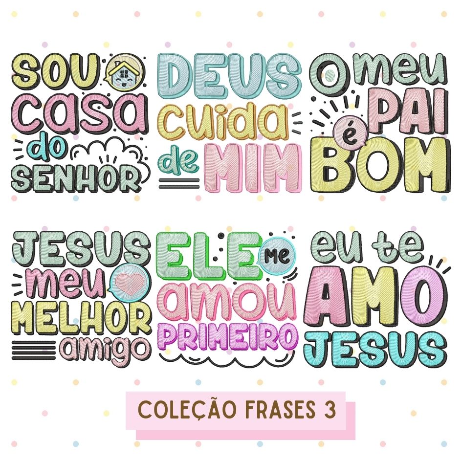 Maatrizes de Bordado - Coleção Frases 3
