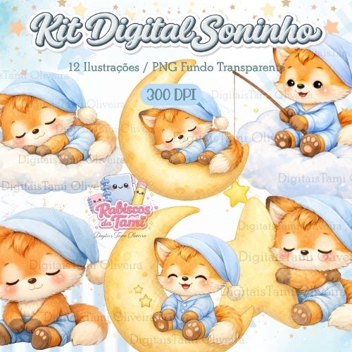 Kit Digital - Coleção Soninho Versão Menino