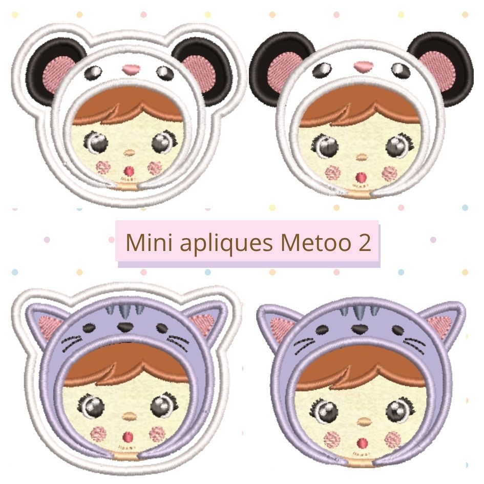 Mini Apliques Metoo 2 - Para Chaveiros e Prendedor de Chupetas