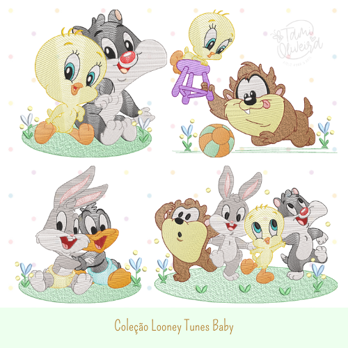 Matrizes de Bordado - Coleção Looney Tunes Baby Parte 1