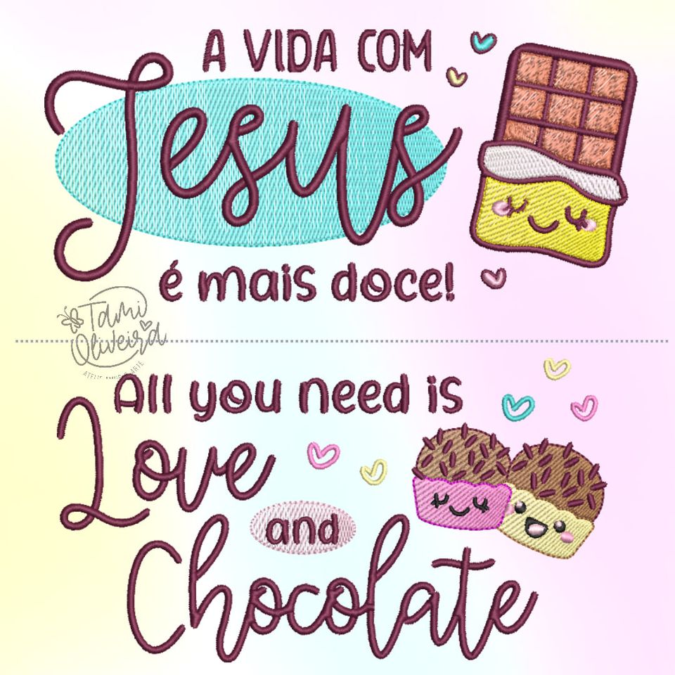 Matrizes de Bordado - Frases Doçuras
