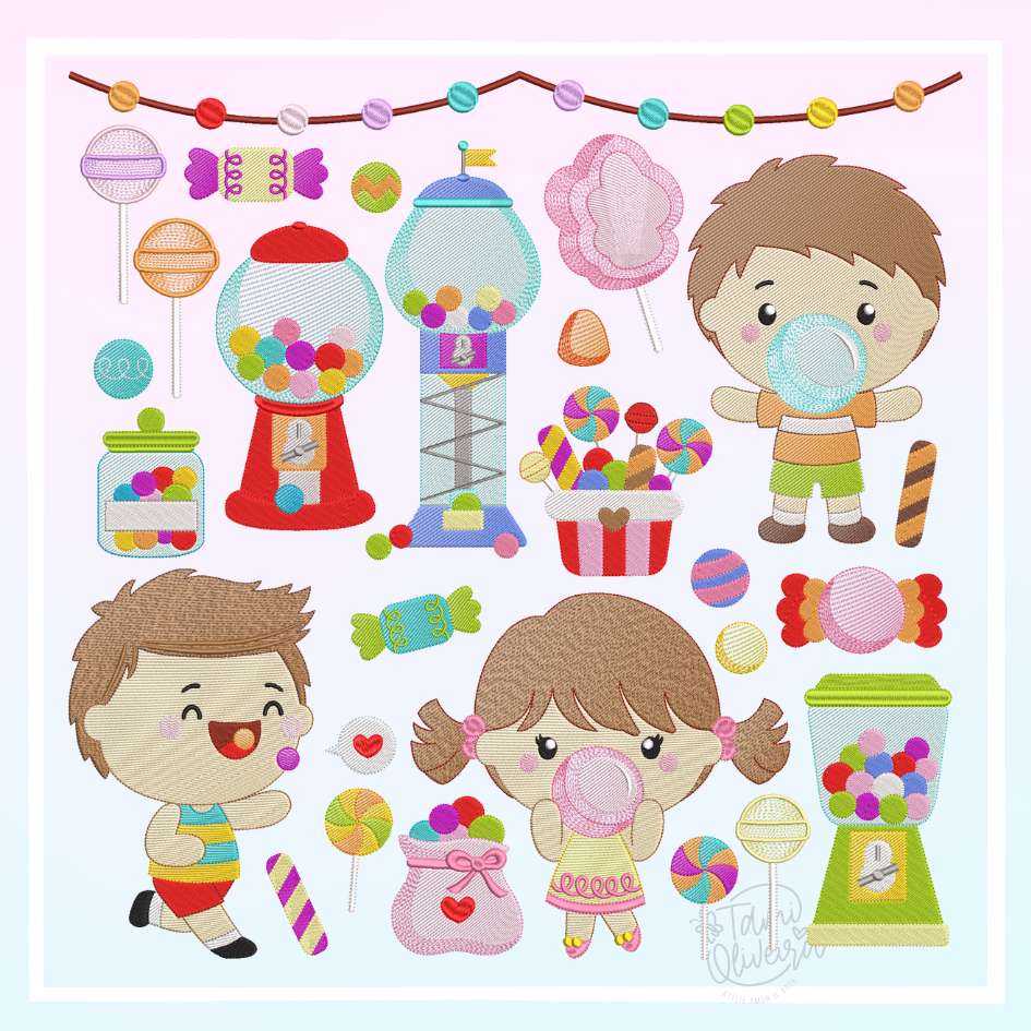 Matrizes de Bordados - Coleção Doces Baby