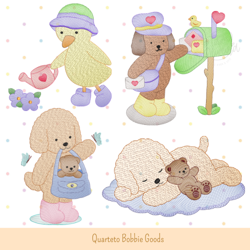 Matrizes de Bordado - Coleção Bobbie Goods