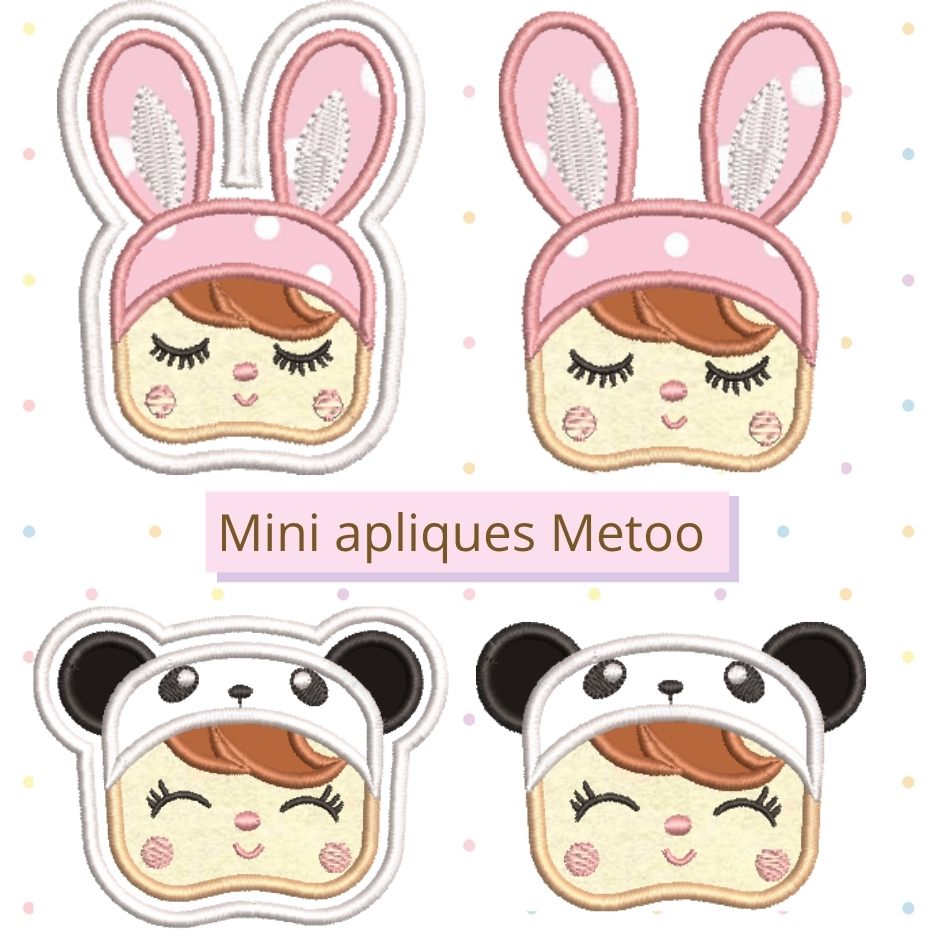 Mini Apliques Metoo 1 - para chaveiro ou prendedor de chupetas