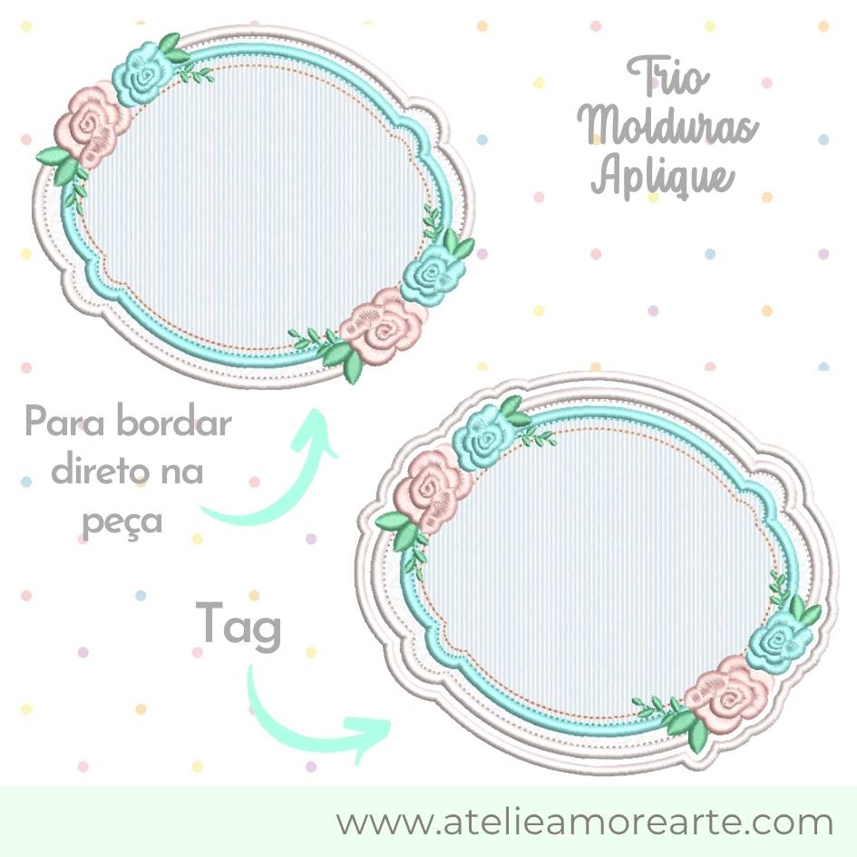 Matrizes de Bordado - Trio Molduras