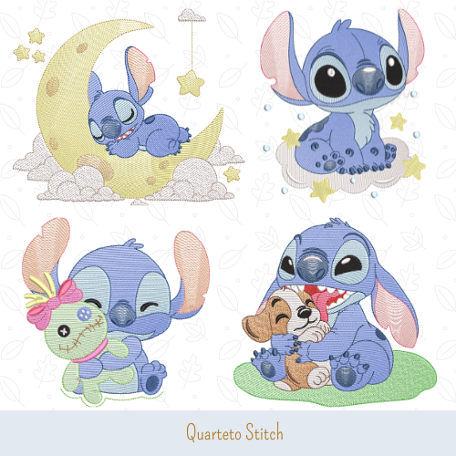 Matrizes de Bordados - Quarteto Stitch